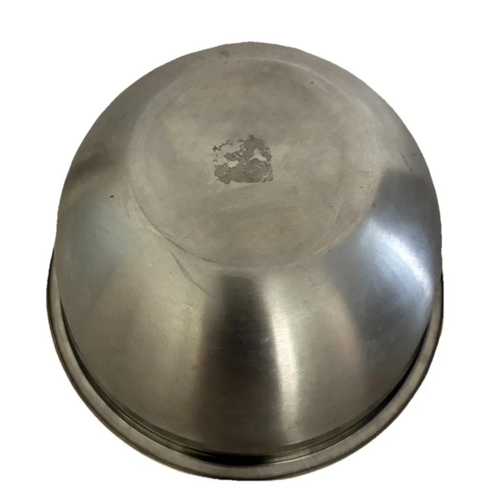 Vintage‎ Mixing Bowl 7 Qt Stainless Steel Heavy Duty 12x6.5